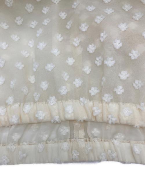 journal standard L'essage（ジャーナルスタンダード レサージュ）journal standard L'essage (ジャーナルスタンダード レサージュ) シアーリボンブラウス アイボリー サイズ:FREEの古着・服飾アイテム