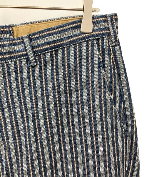 45R（フォーティファイブ・アール）45R (フォーティファイブ・アール) ヒッコリーパンツ ブルー サイズ:3の古着・服飾アイテム