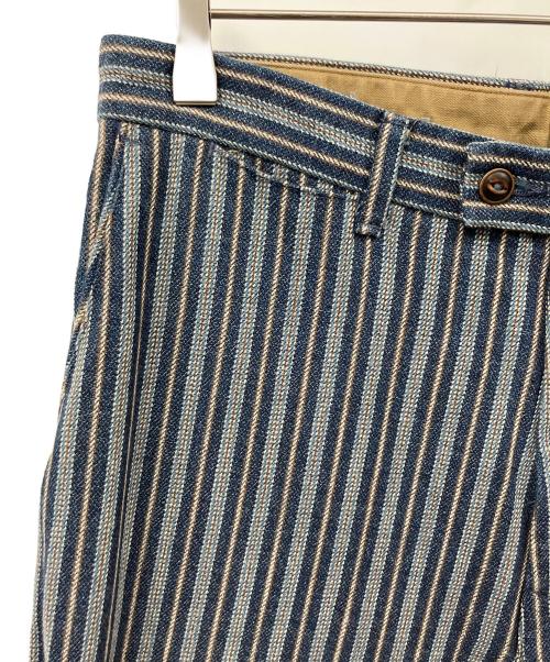 45R（フォーティファイブ・アール）45R (フォーティファイブ・アール) ヒッコリーパンツ ブルー サイズ:3の古着・服飾アイテム