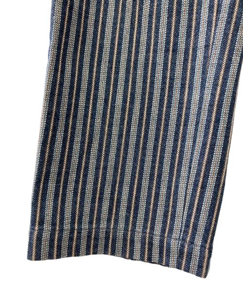 45R（フォーティファイブ・アール）45R (フォーティファイブ・アール) ヒッコリーパンツ ブルー サイズ:3の古着・服飾アイテム