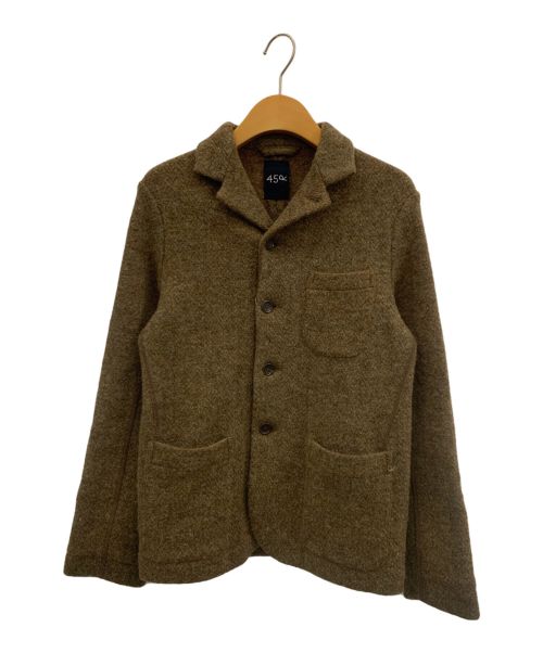 45R（フォーティファイブ・アール）45R (フォーティーファイブアール) ウールツイードジャケット ブラウン サイズ:3の古着・服飾アイテム