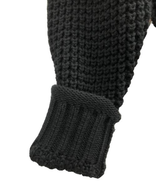 CABAN（キャバン）CABAN (キャバン) コットンカシミヤワッフル タートルネックプルオーバー ブラック サイズ:FREEの古着・服飾アイテム