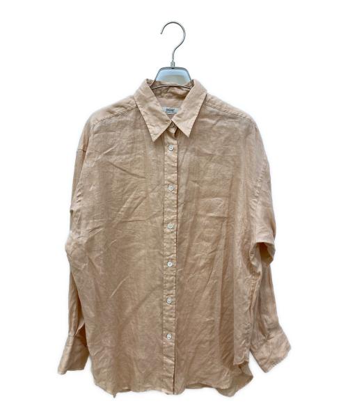 journal standard L'essage（ジャーナルスタンダード レサージュ）journal standard L'essage (ジャーナルスタンダード レサージュ) オーガニックリネンロングシャツ オレンジ サイズ:-の古着・服飾アイテム