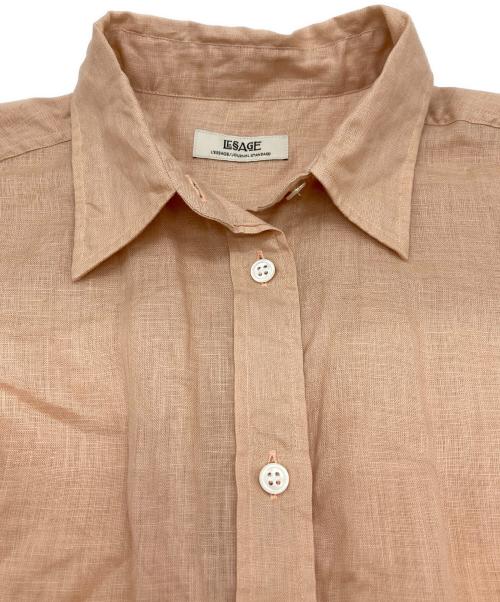 journal standard L'essage（ジャーナルスタンダード レサージュ）journal standard L'essage (ジャーナルスタンダード レサージュ) オーガニックリネンロングシャツ オレンジ サイズ:-の古着・服飾アイテム