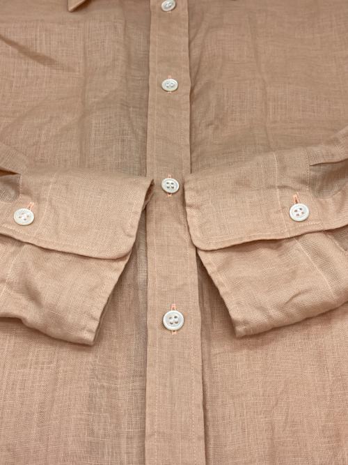 journal standard L'essage（ジャーナルスタンダード レサージュ）journal standard L'essage (ジャーナルスタンダード レサージュ) オーガニックリネンロングシャツ オレンジ サイズ:-の古着・服飾アイテム