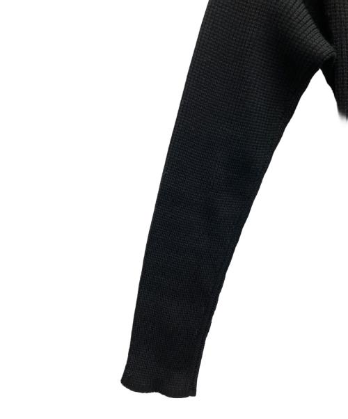 BALLSEY（ボールジィ）BALLSEY (ボールジィ) ハーフコースボーダー フレアワンピース ブラック サイズ:SIZE36の古着・服飾アイテム