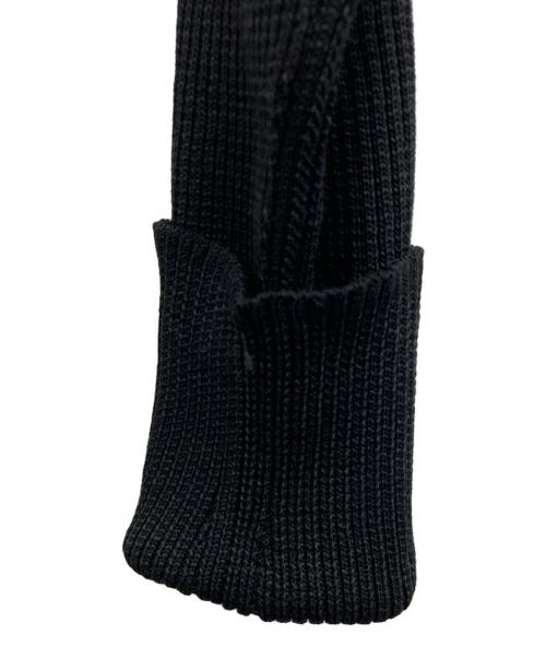 BALLSEY（ボールジィ）BALLSEY (ボールジィ) ハーフコースボーダー フレアワンピース ブラック サイズ:SIZE36の古着・服飾アイテム