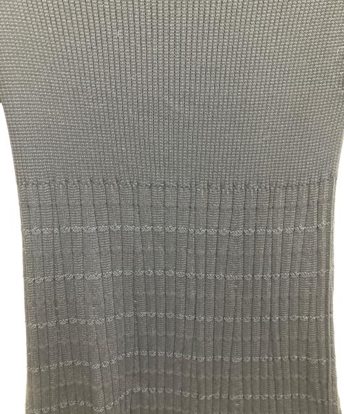 BALLSEY（ボールジィ）BALLSEY (ボールジィ) ハーフコースボーダー フレアワンピース ブラック サイズ:SIZE36の古着・服飾アイテム