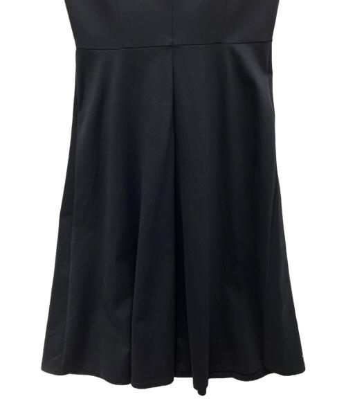 BLUE LABEL CRESTBRIDGE（ブルーレーベルクレストブリッジ）BLUE LABEL CRESTBRIDGE (ブルーレーベルクレストブリッジ) モックロディーシルケットワンピース ネイビー サイズ:38の古着・服飾アイテム