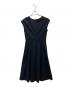 BLUE LABEL CRESTBRIDGE (ブルーレーベルクレストブリッジ) モックロディーシルケットワンピース ネイビー サイズ:38：8000円