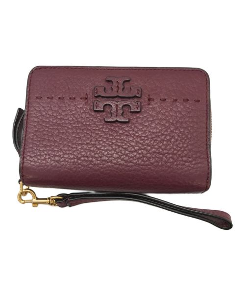 TORY BURCH（トリーバーチ）TORY BURCH (トリーバーチ) 2つ折り財布 ボルドーの古着・服飾アイテム