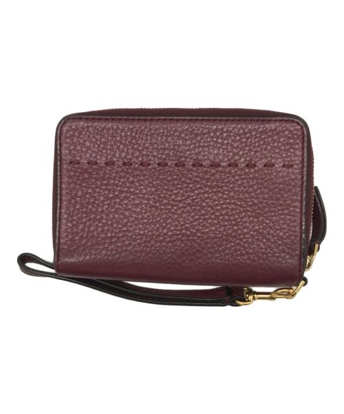 TORY BURCH（トリーバーチ）TORY BURCH (トリーバーチ) 2つ折り財布 ボルドーの古着・服飾アイテム