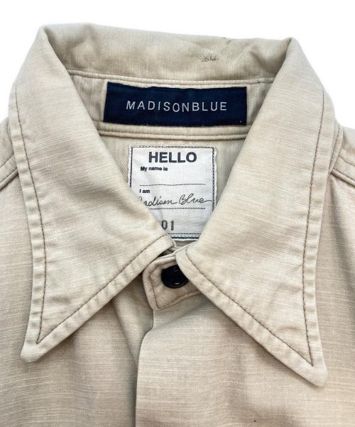 MADISON BLUE（マディソンブルー）MADISON BLUE (マディソンブルー) HAMPTON BACK SATIN SHIRT ベージュ サイズ:Sの古着・服飾アイテム