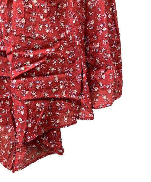 ISABEL MARANT ETOILE（イザベルマランエトワール）ISABEL MARANT ETOILE (イザベルマランエトワール) コットンフラワープリントアシンメトリックスカート レッド サイズ:34の古着・服飾アイテム