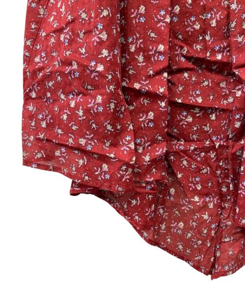 ISABEL MARANT ETOILE（イザベルマランエトワール）ISABEL MARANT ETOILE (イザベルマランエトワール) コットンフラワープリントアシンメトリックスカート レッド サイズ:34の古着・服飾アイテム