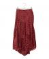 ISABEL MARANT ETOILE (イザベルマランエトワール) コットンフラワープリントアシンメトリックスカート レッド サイズ:34：6000円