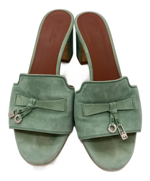 LORO PIANA（ロロピアーナ）LORO PIANA (ロロピアーナ) サンダル グリーン サイズ:37 2/1の古着・服飾アイテム