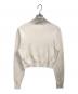 CABAN (キャバン) コットンカシミヤ クロップドモックネックプルオーバー ホワイト サイズ:FREE：10000円