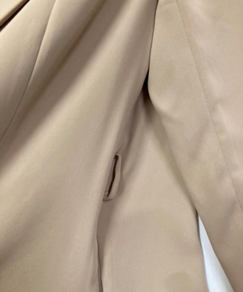 ESTNATION（エストネーション）ESTNATION (エストネーション) ノーカラースプリングコート ベージュ サイズ:SIZE 36の古着・服飾アイテム