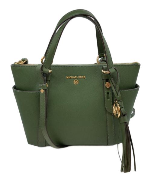 MICHAEL KORS（マイケルコース）MICHAEL KORS (マイケル・コース) 2WAYショルダーバッグ グリーンの古着・服飾アイテム