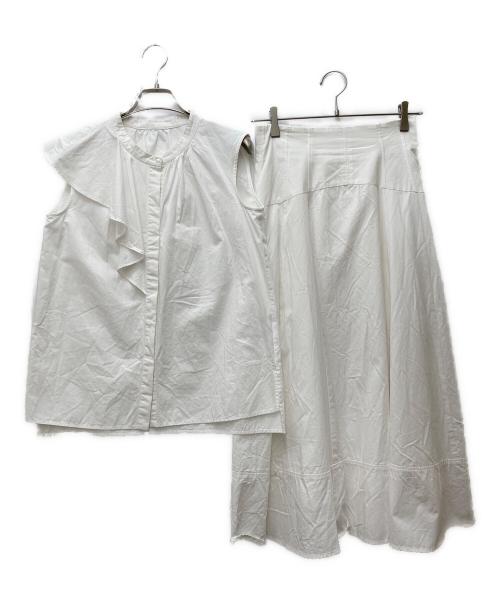 Apuweiser-riche（アプワイザーリッシェ）Apuweiser-riche (アプワイザーリッシェ) アシメフリルセットアップ 23269980 ホワイト サイズ:1の古着・服飾アイテム