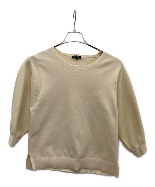 INDIVI（インディヴィ）INDIVI (インディヴィ) ニット＆プリーツスカート セットアップ アイボリー×ブラック サイズ:SIZE38の古着・服飾アイテム