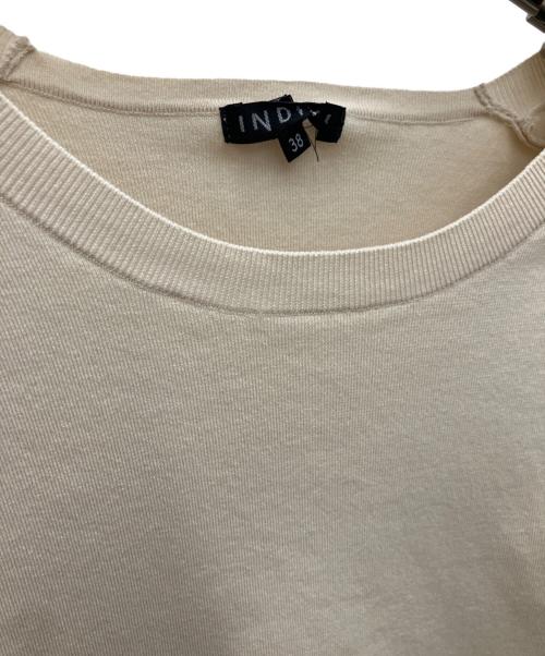 INDIVI（インディヴィ）INDIVI (インディヴィ) ニット＆プリーツスカート セットアップ アイボリー×ブラック サイズ:SIZE38の古着・服飾アイテム