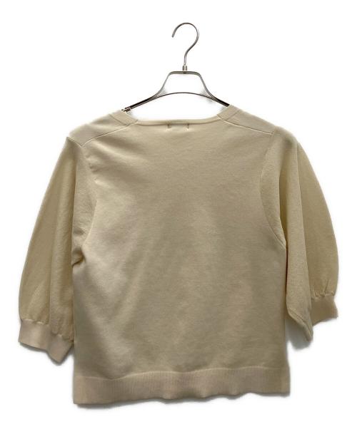 INDIVI（インディヴィ）INDIVI (インディヴィ) ニット＆プリーツスカート セットアップ アイボリー×ブラック サイズ:SIZE38の古着・服飾アイテム