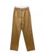 GUCCIグッチ）の古着「Logo-Print Drawstring Track Pants」｜ブラウン