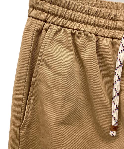 GUCCI（グッチ）GUCCI (グッチ) Logo-Print Drawstring Track Pants ブラウン サイズ:44の古着・服飾アイテム