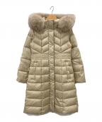 Viaggio Bluビアッジョブルー）の古着「ダウンコート」｜ベージュ