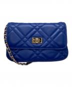 23区 Vingt troisニジュウサンクデュクス）の古着「キルティングチェーン ショルダー バッグ」｜ブルー