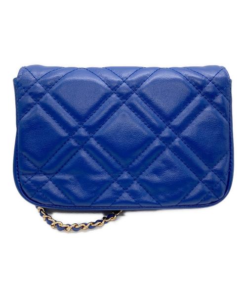 23区 Vingt trois（ニジュウサンクデュクス）23区 Vingt trois (ニジュウサンクデュクス) キルティングチェーン ショルダー バッグ ブルーの古着・服飾アイテム