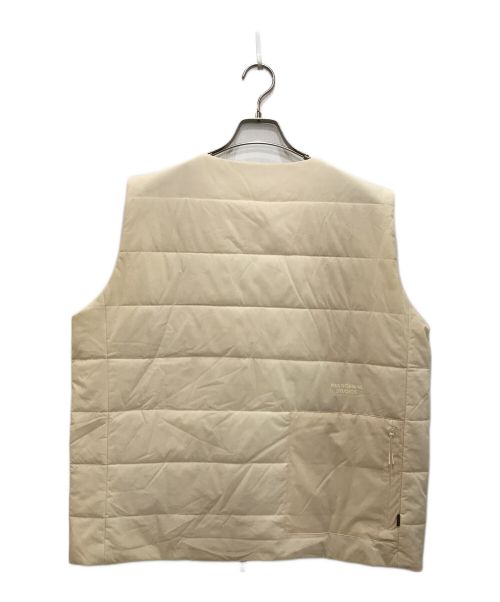 PAS NORMAL STUDIOS（パスノーマルスタジオ）PAS NORMAL STUDIOS (パスノーマルスタジオ) プリマロフト中綿ベスト オフホワイト サイズ:XLの古着・服飾アイテム