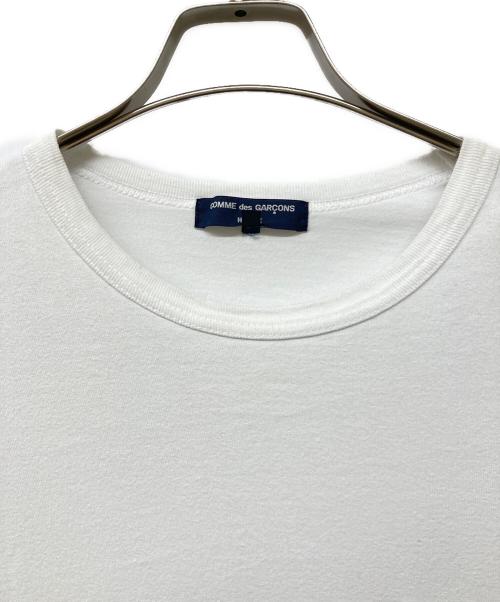 COMME des GARCONS HOMME（コムデギャルソン オム）COMME des GARCONS HOMME (コムデギャルソン オム) 綿天竺 製品プリント L/S Tシャツ ホワイト サイズ:XLの古着・服飾アイテム