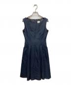 Reneルネ）の古着「ノースリーブワンピース ビッグポケットワンピース」｜ネイビー