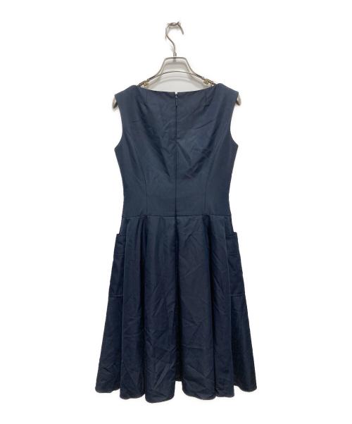 Rene（ルネ）Rene (ルネ) ノースリーブワンピース ビッグポケットワンピース ネイビー サイズ:34の古着・服飾アイテム