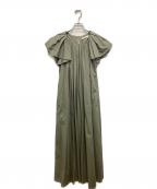 miry dceraミリィーデュセラ）の古着「タックスリーブワンピース」｜カーキ