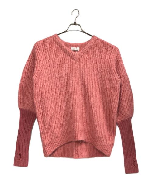 ROSIEE（ロージー）ROSIEE (ロージー) アームウォームデザインアルパカニット ピンク サイズ:F 未使用品の古着・服飾アイテム