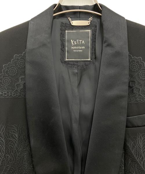 KEITA MARUYAMA（ケイタマルヤマ）KEITA MARUYAMA (ケイタマルヤマ) 刺繍チャイナジャケット ブラック サイズ:SIZE2の古着・服飾アイテム