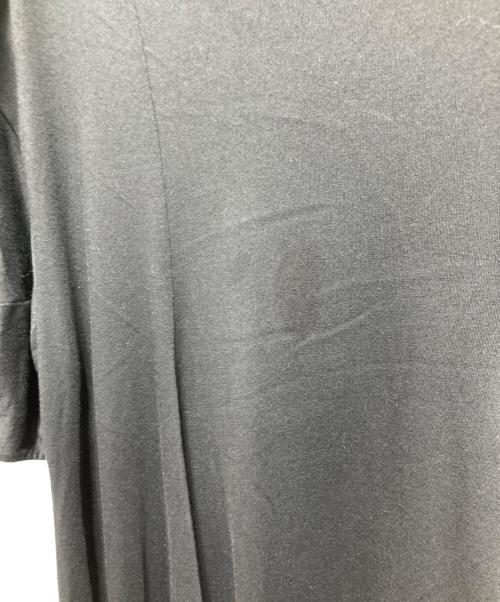 ENFOLD（エンフォルド）ENFOLD (エンフォルド) ハイゲージスビン天竺 Ball ドレープ DRS/ドレス ブラック サイズ:36の古着・服飾アイテム