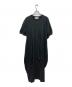 ENFOLD（エンフォルド）の古着「ハイゲージスビン天竺 Ball ドレープ DRS/ドレス」｜ブラック