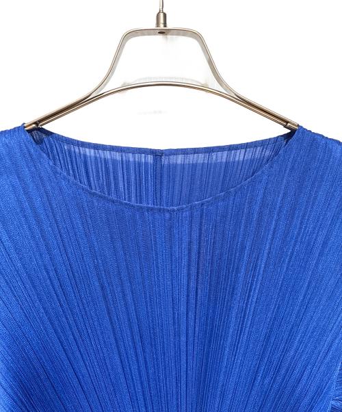PLEATS PLEASE（プリーツプリーズ）PLEATS PLEASE (プリーツプリーズ) AUGUST プリーツブラウス ブルー サイズ:3の古着・服飾アイテム
