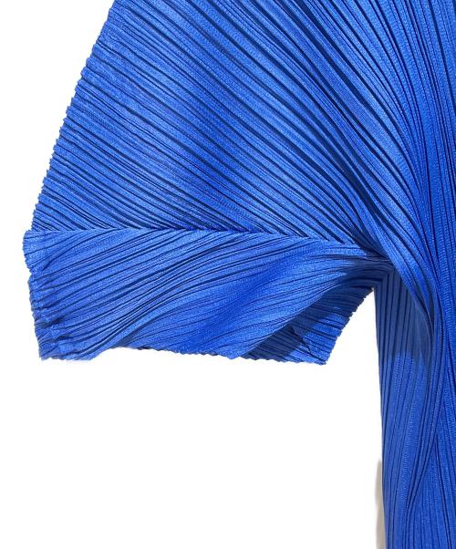 PLEATS PLEASE（プリーツプリーズ）PLEATS PLEASE (プリーツプリーズ) AUGUST プリーツブラウス ブルー サイズ:3の古着・服飾アイテム