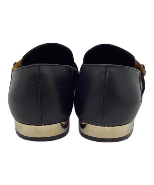 Salvatore Ferragamo（サルヴァトーレ フェラガモ）Salvatore Ferragamo (サルヴァトーレ フェラガモ) VARA CHAIN ローファー ブラック サイズ:5の古着・服飾アイテム