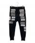 DISTORTION3 by PR-y（ディストーション3）の古着「Slim Sweat Pants With Multi Patches 