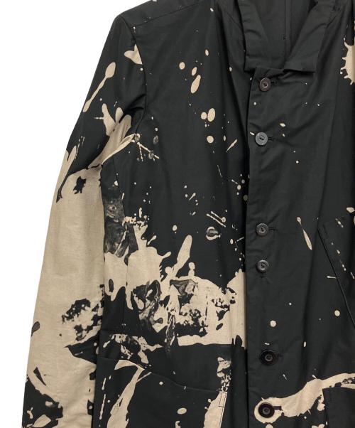 DISTORTION3 by PR-y（ディストーション3）DISTORTION3 by PR-y (ディストーション3) Discharge Print ロングコート ブラック サイズ:2の古着・服飾アイテム