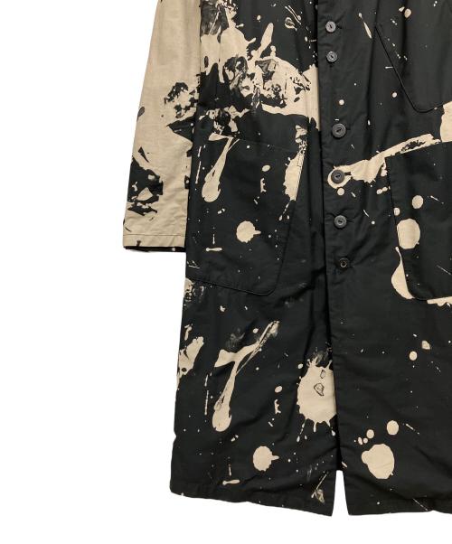 DISTORTION3 by PR-y（ディストーション3）DISTORTION3 by PR-y (ディストーション3) Discharge Print ロングコート ブラック サイズ:2の古着・服飾アイテム