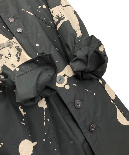 DISTORTION3 by PR-y（ディストーション3）DISTORTION3 by PR-y (ディストーション3) Discharge Print ロングコート ブラック サイズ:2の古着・服飾アイテム
