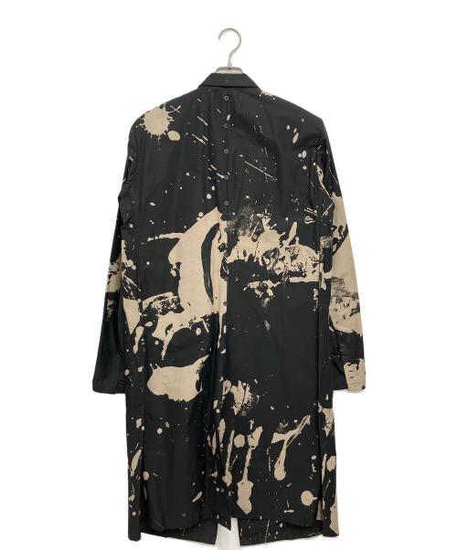 DISTORTION3 by PR-y（ディストーション3）DISTORTION3 by PR-y (ディストーション3) Discharge Print ロングコート ブラック サイズ:2の古着・服飾アイテム